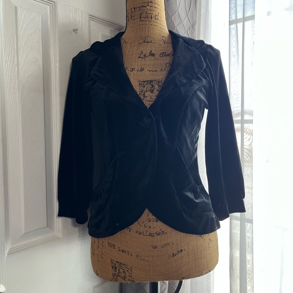 Black Velvet Blazer